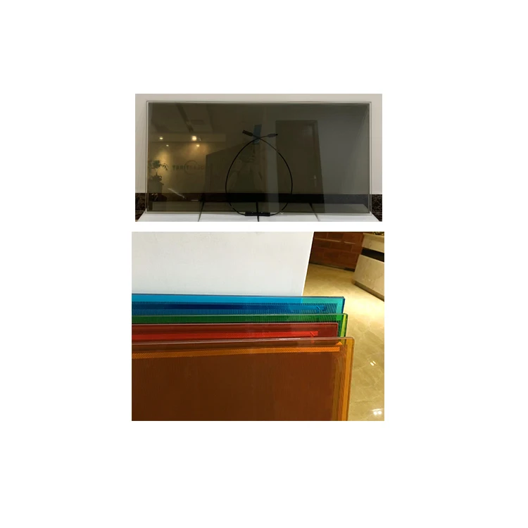 Photovoltaic Red Blue Black Glass Cdte Thin Film Transparent Solar Panel For Window