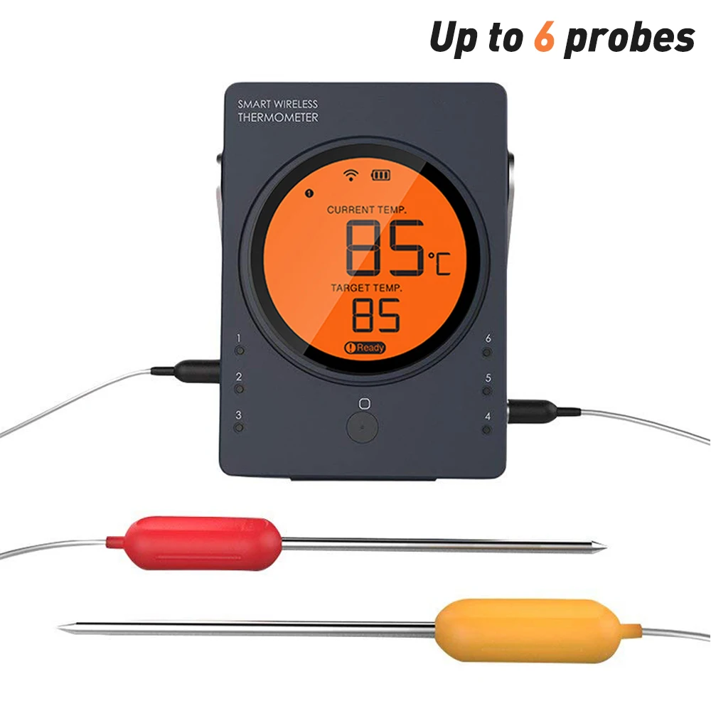 Hypersynes New High Digital Temperature Gauge BBQ Thermometer With Clock  Pro1