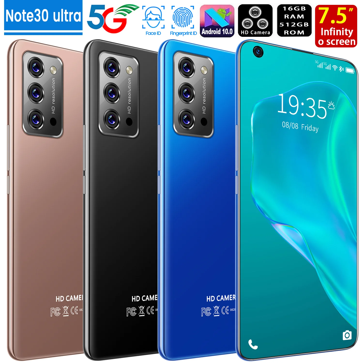 Супертонкий мобильный телефон note30 новое издание 2021 года 4g 5g android высокоскоростной игровой портативный смартфон разблокировка по