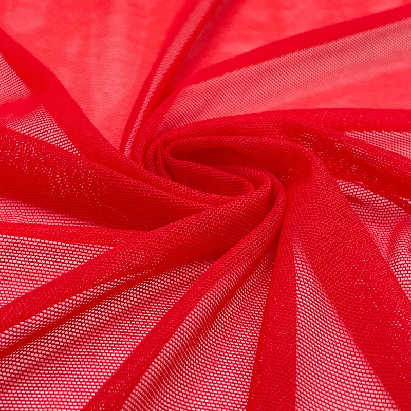 NO MOQ  brown high elasticity nylon spandex knit fabric power net tulle mesh fabric for bra lingerie underwear dancewear