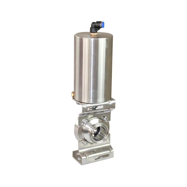 Wholesale custom size low price control sanitary stainless butterfly valve big