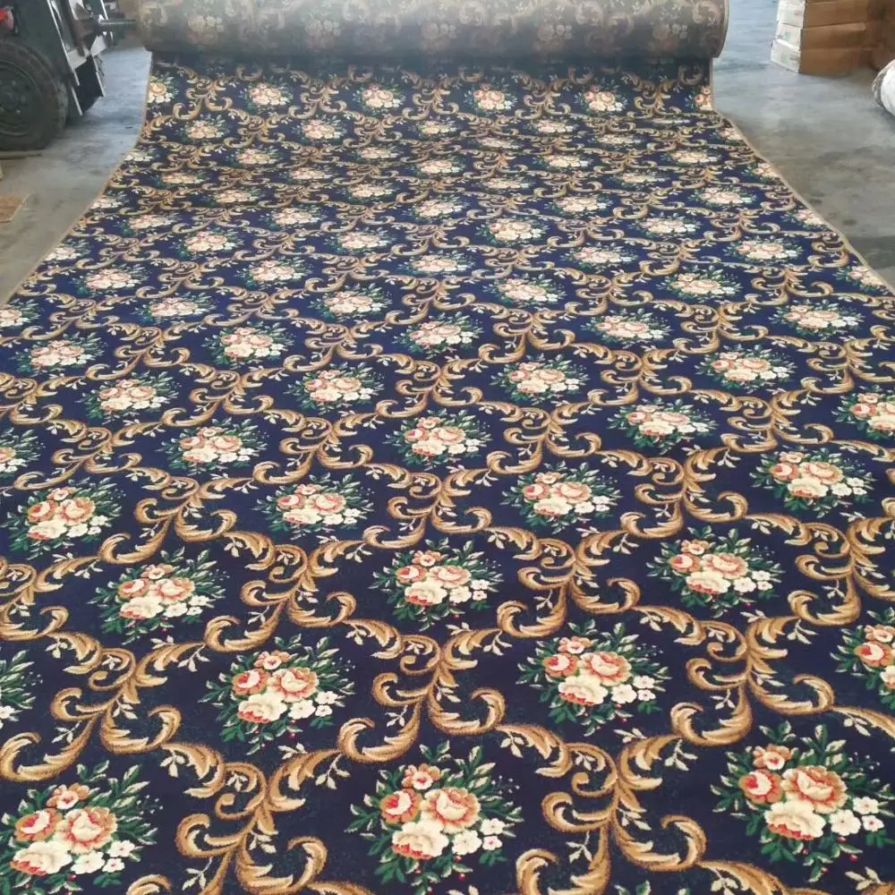 
China Tianjin woven wilton wall to wall carpet for hotel 