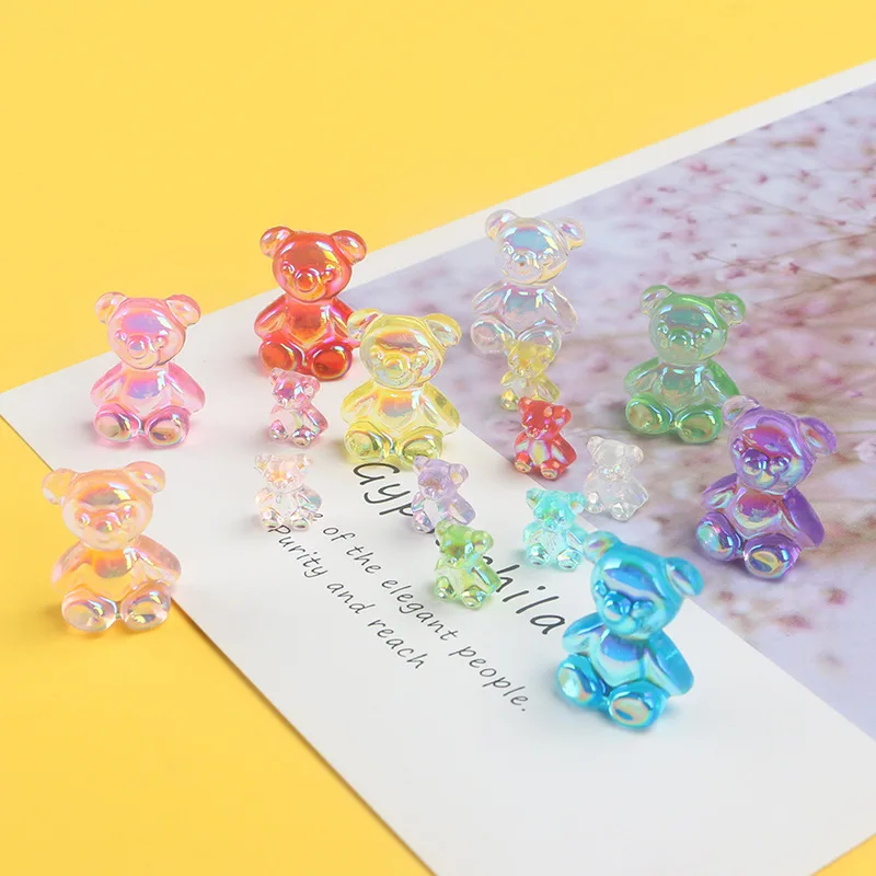 Toys Kids Mini Animal Colorful Bear Bottle Gift Simulation Model Wholesale Crafts Early Education Kitchen Accessories Toys
