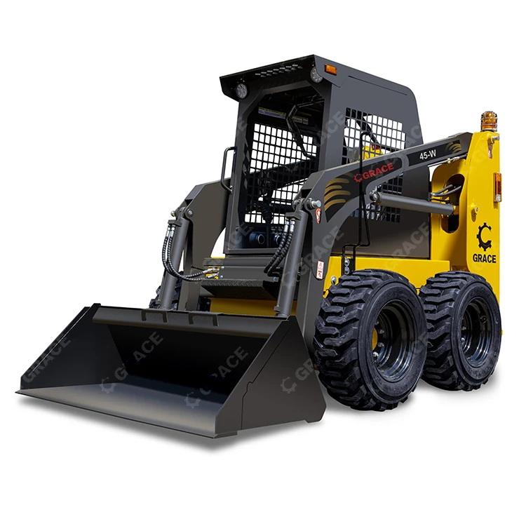 Skidsteer loader tracking Landscaping machine 350kg 450kg SK650 cheap Kubota diesel mini skid steer