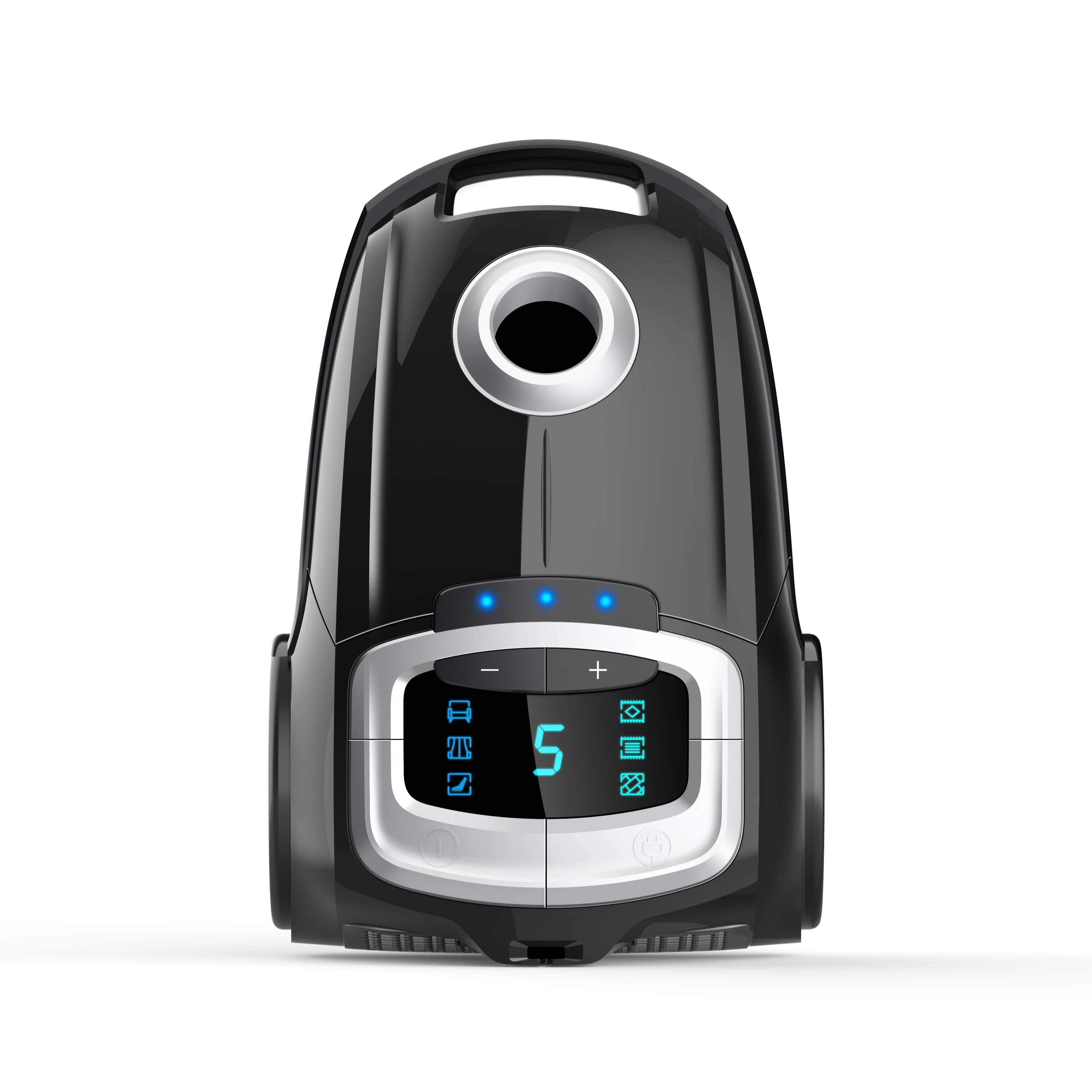 Новый стиль мощный всасывающий пылесос со светодиодным дисплеем в мешках