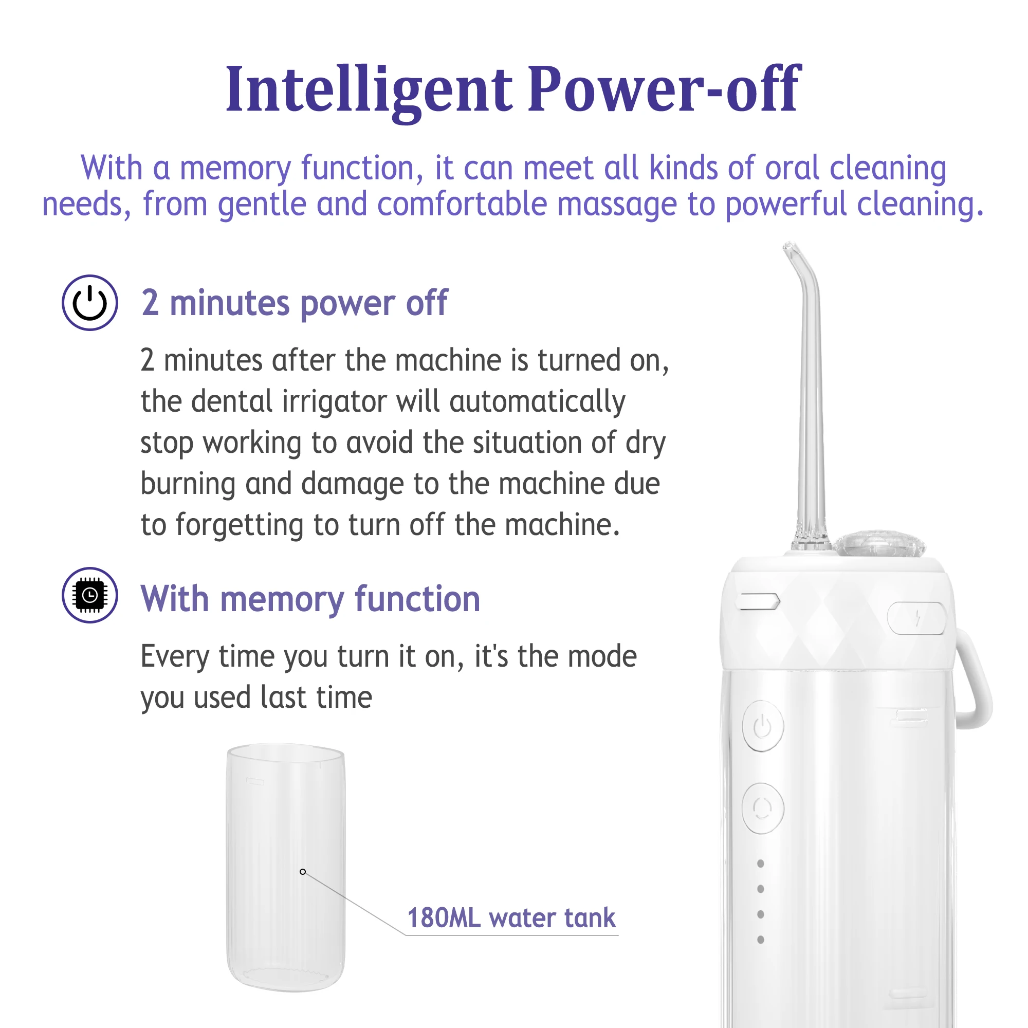 SIILLK Trendy New Design Electric Water Flosser Portable for Dental Root Canal Irrigation and Teeth Cleaning Solution