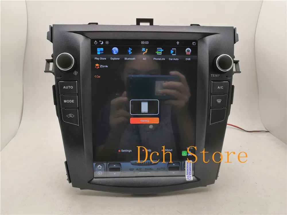 10.4 inch android 11 car dvd player for corolla auris 2008-2012 vertical  tesla screen multimedia radio audio 8G RAM 128G ROM G6
