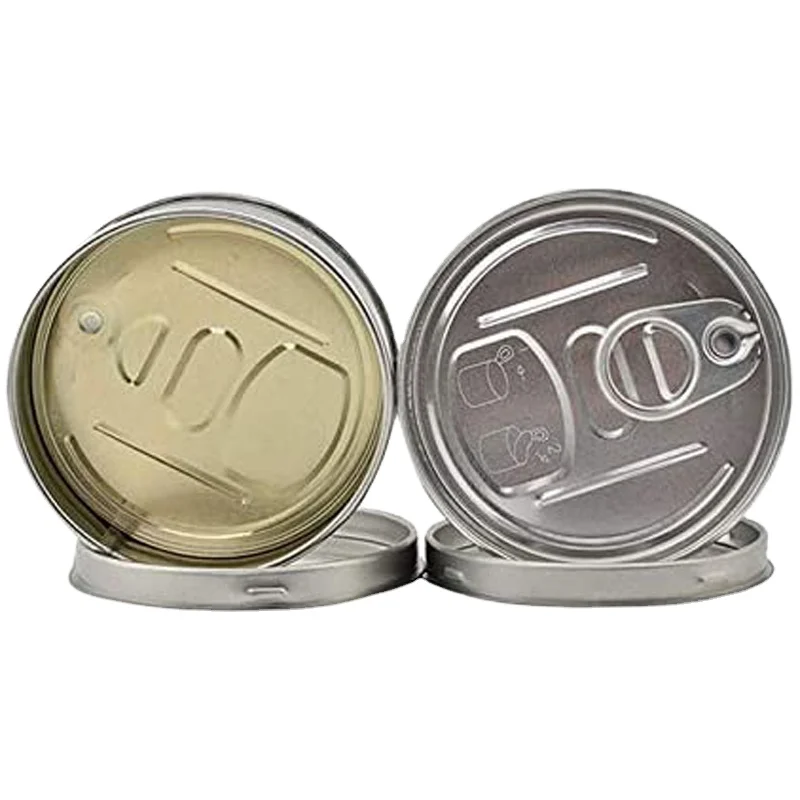 100ml Self Seal Tin Can Ring Pull Hand Press Seal Metal Tuna Pressitin Can 3.5g Smell Proof Container Customized Stickers