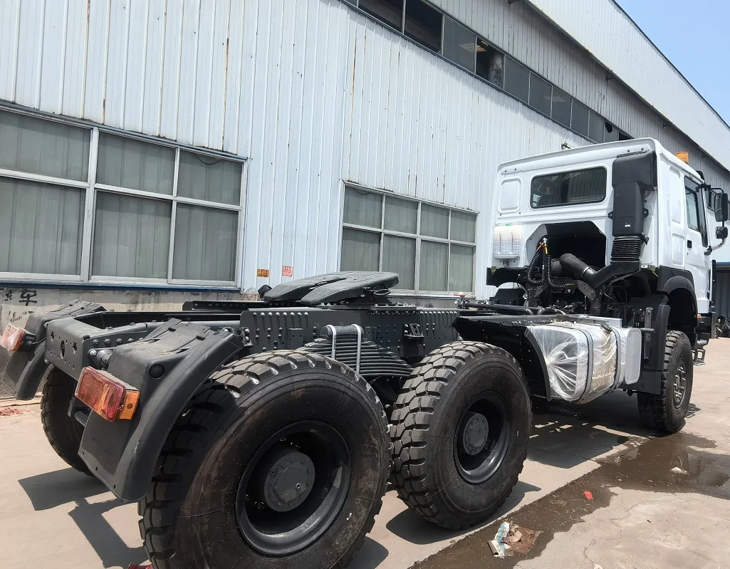 Left Hand Drive Tractor Truck Big Single Tire 6x6 All Wheels Driving Tractor Truck For Sale