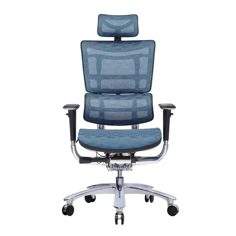 blue office chair full mesh office ergonomic high back most comfortable desk computer chair