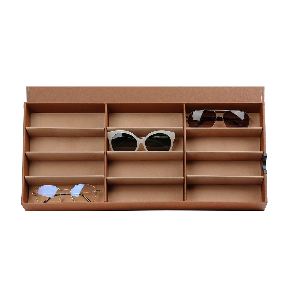 Multiple Glasses Case Sunglass Organizer Glasses Organizer Luxury Sunglasses Case leather magnetsunglass case