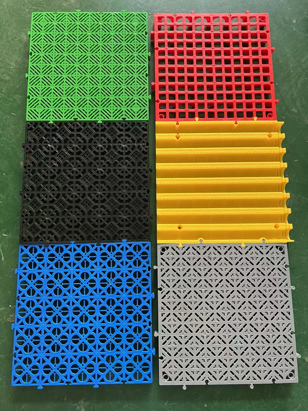 Waterproof car wash splicing grid grille plastic interlocking garage floor tiles