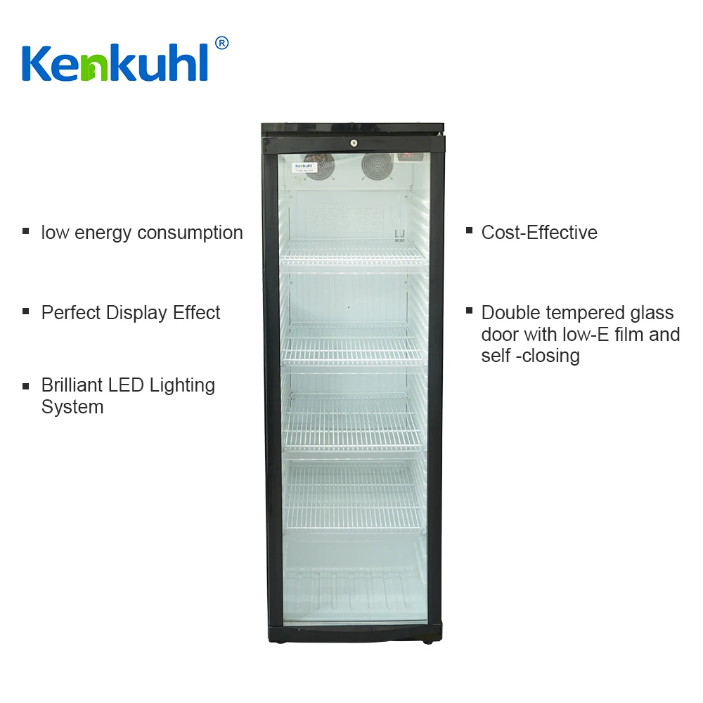 Kenkuhl upright fridge beverage cooler drinks refrigerator convenience store juice refrigerators