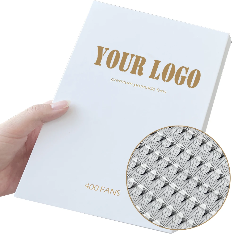 Wholesale PBT fiber 3D 5D 6D 8D 10D 14D 20D pre made fan /0.05 mm private label big tray pre made volume eyelash extension