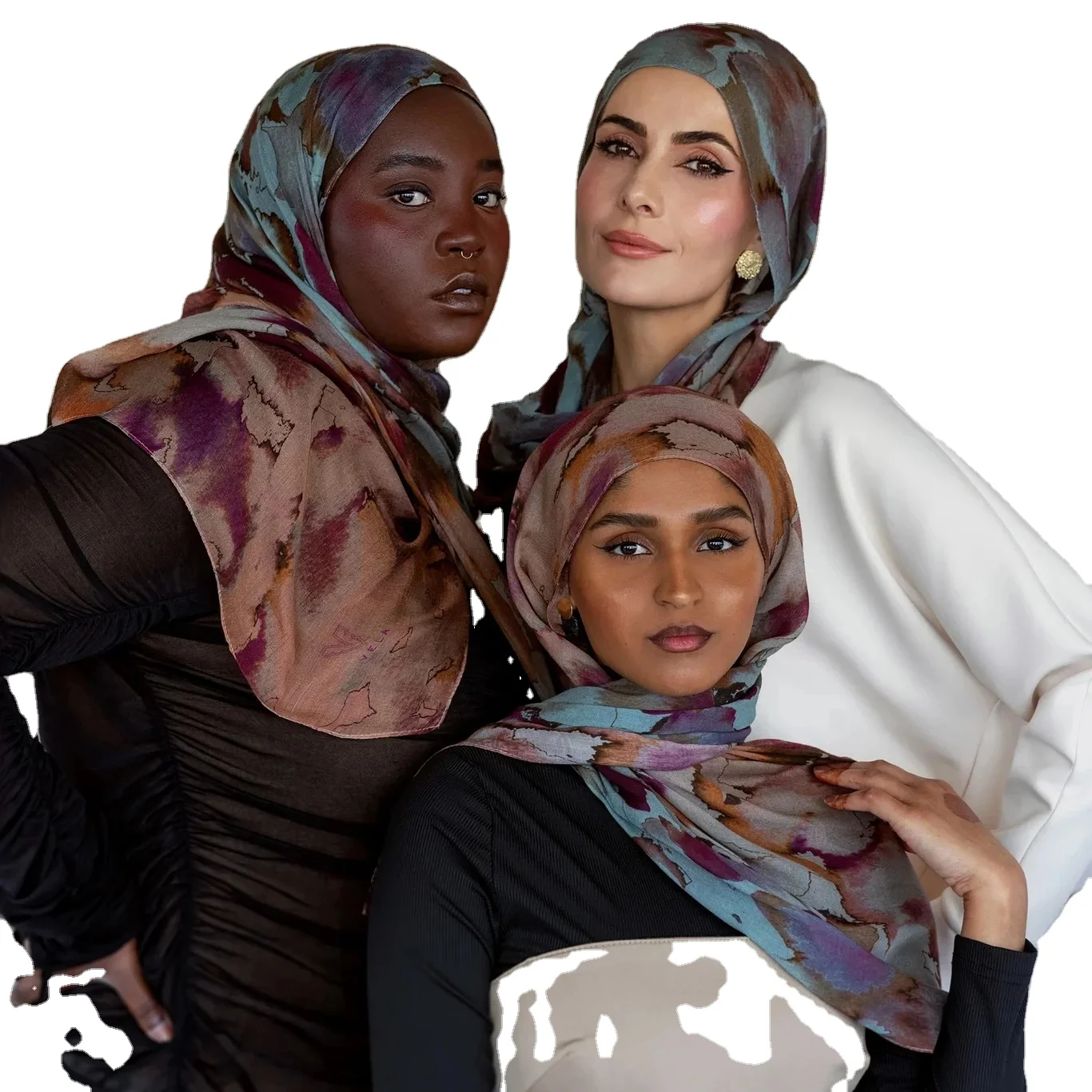 Newest Fabric Modal Print Breathable Modal Hijab Tudung Scarf Bamboo Fiber Cotton Modal Printed Hijab Scarf For Muslim Women