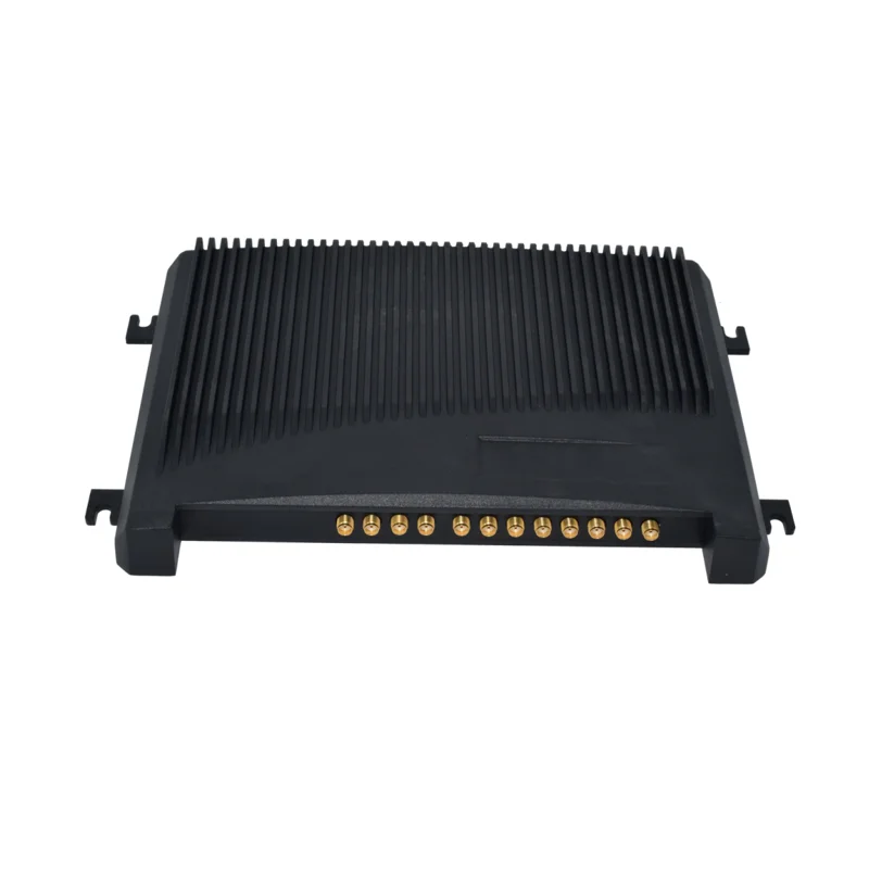12 портов дальнего радиуса действия UHF RFID фиксированный считыватель TCP IP RJ45 с антенной высоким коэффициентом усиления для системы управления