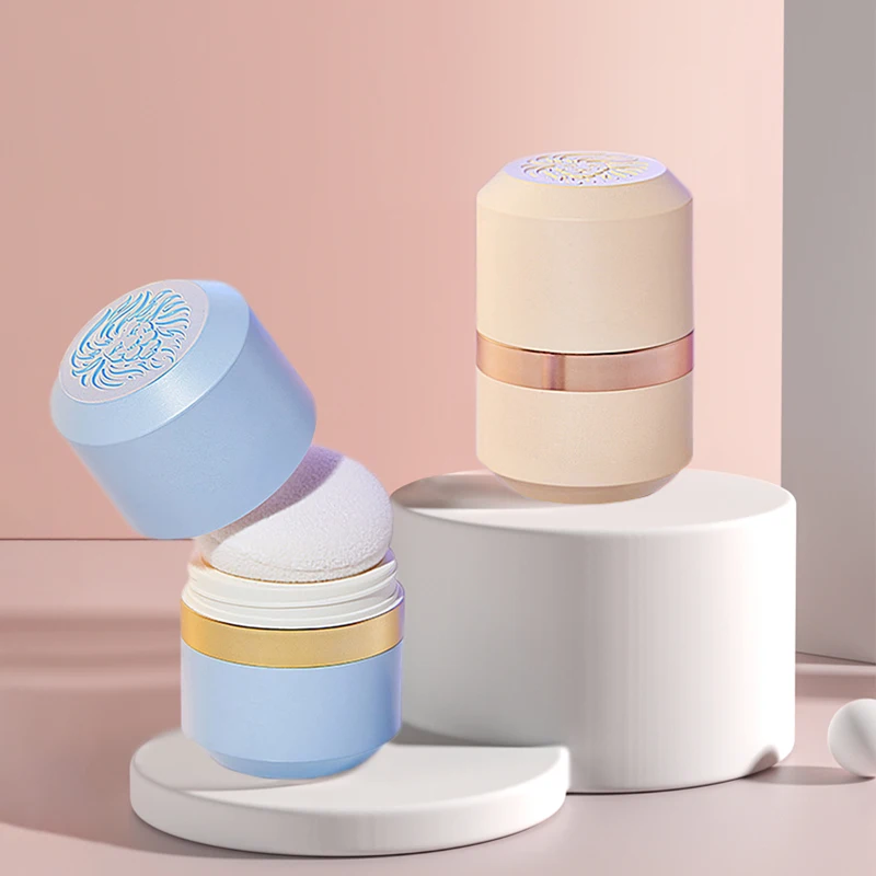 Factory Price Wholesale Loose Powder Hair Line Powder Farinoides Plastic Cosmetic Container Powder Bottle With Air Cushion