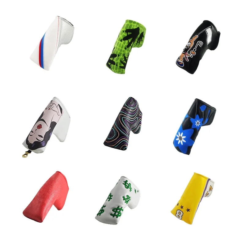 Golf Club Headcover for Putter PU Leather Good quality Custom your own Head cover