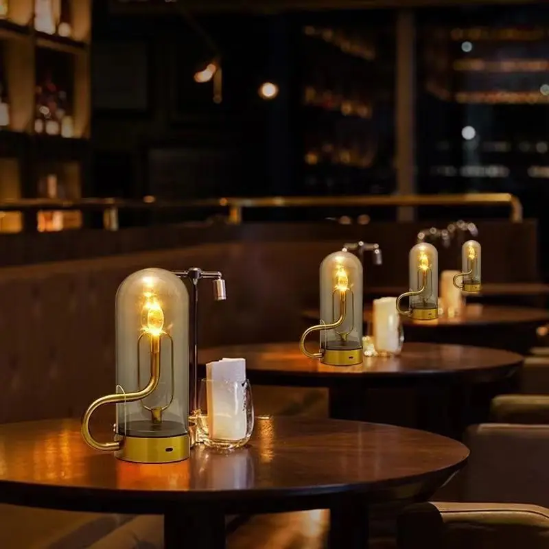 Charging Candle Swinging Light Luxury Atmosphere Lamp Counter Dining Table Retro Ornament Desk Lamp