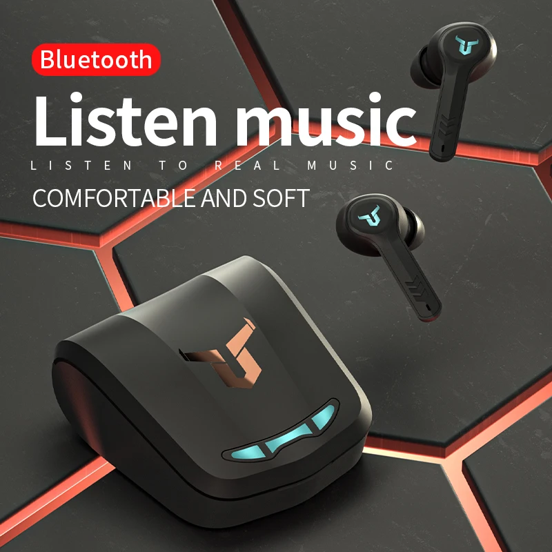 Electronics High Quality Stereo Bass GM8 Gaming Headset Tws Wireless Earbuds Bt Earphone Mobile Headset In-ear You LOGO No Light