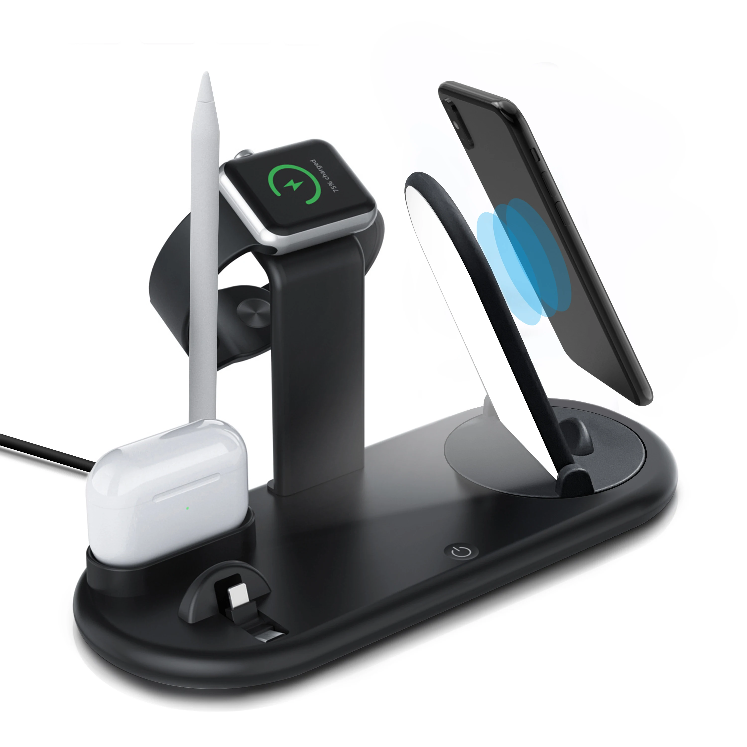  Gecen 7 in 1 multiple Function Fast Wireless Charging Dock With Lamp For cell