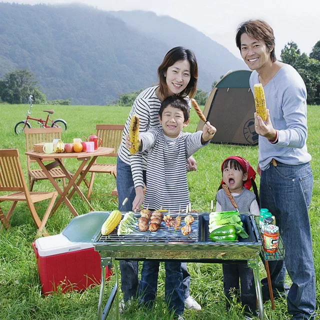 Custom Camping Outdoor  Charcoal Mini Barbecue Grill