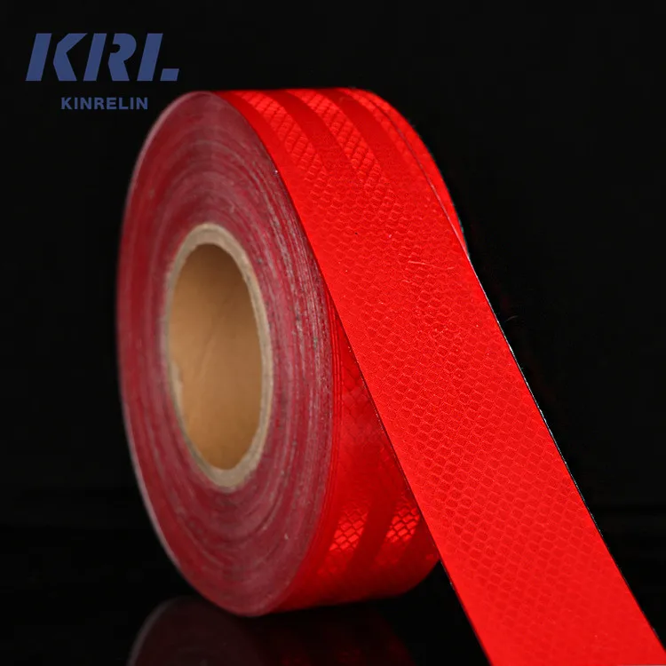 Colorful Fluorescent 5cm x 45.7m Truck Trailer Reflective Tape