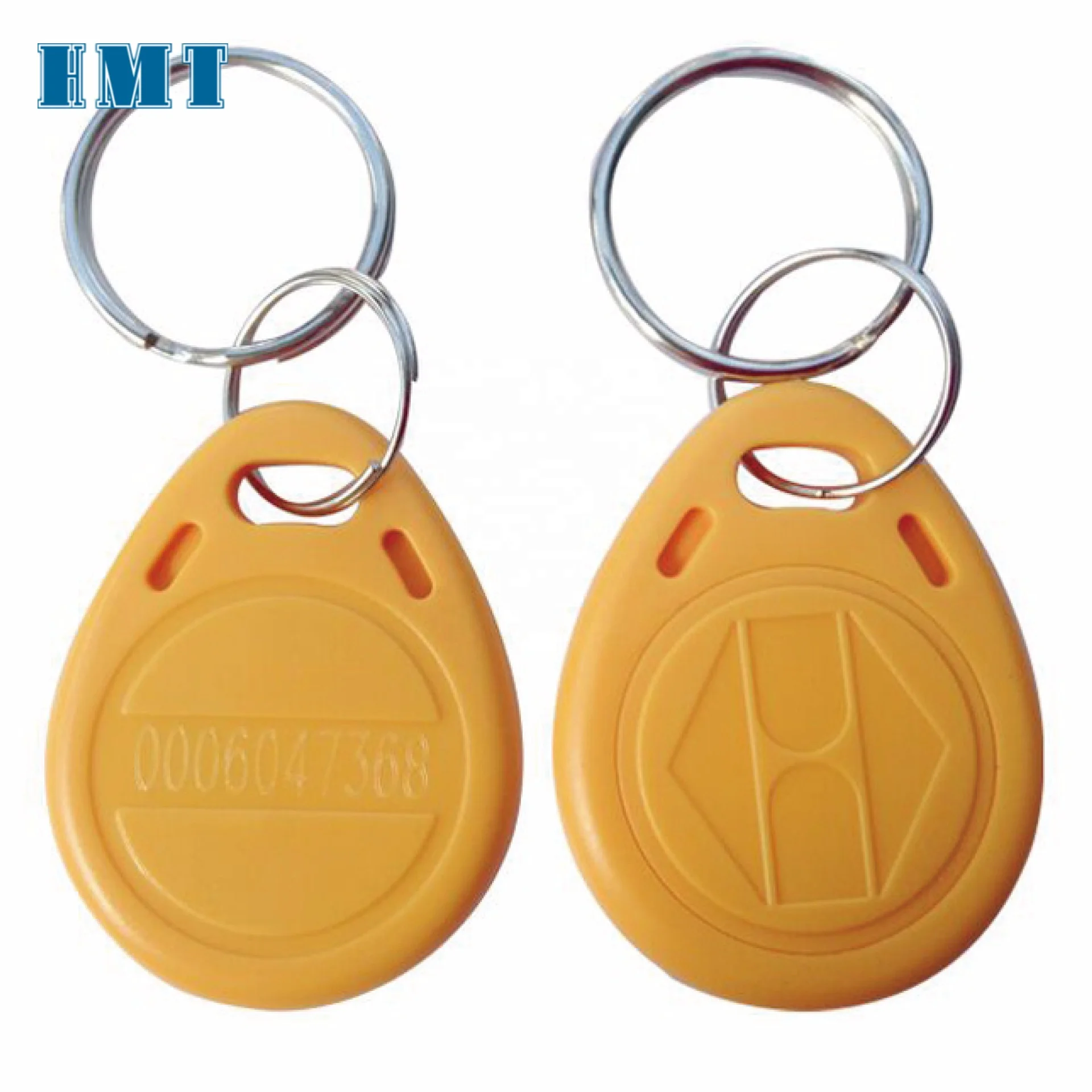 Promotional access control 13.56mhz IC 1K induction keychain waterproof ABS RFID keychain