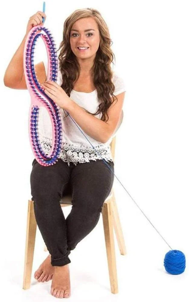 Оптовая продажа, 8 форм, 55 дюймов, круглая ткацкая доска Afphgan Serenity, набор ткацкого станка для плетения, набор ткацкого станка для вязания