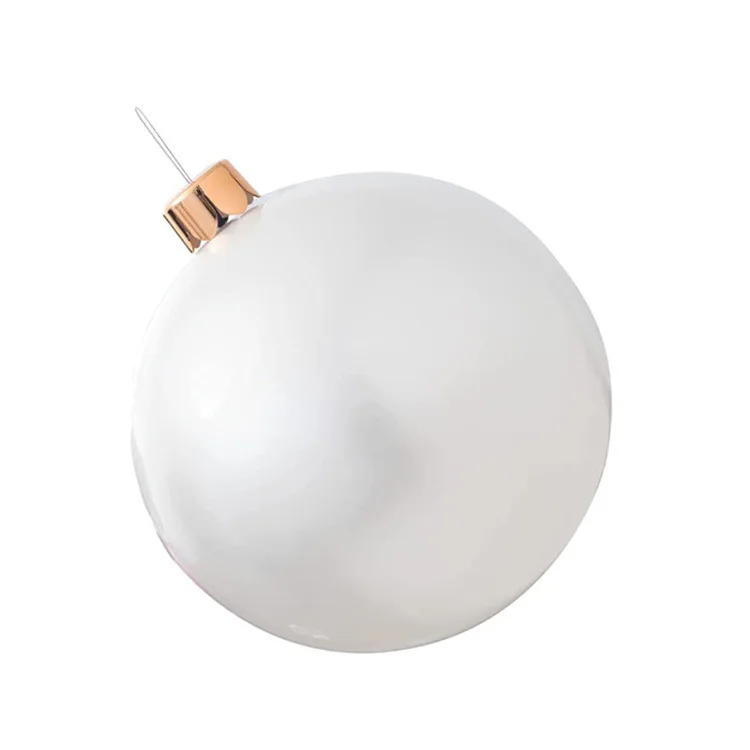 High Quality Solid Color Seamless Inflatable Christmas Balls For Garden Yard Decoration