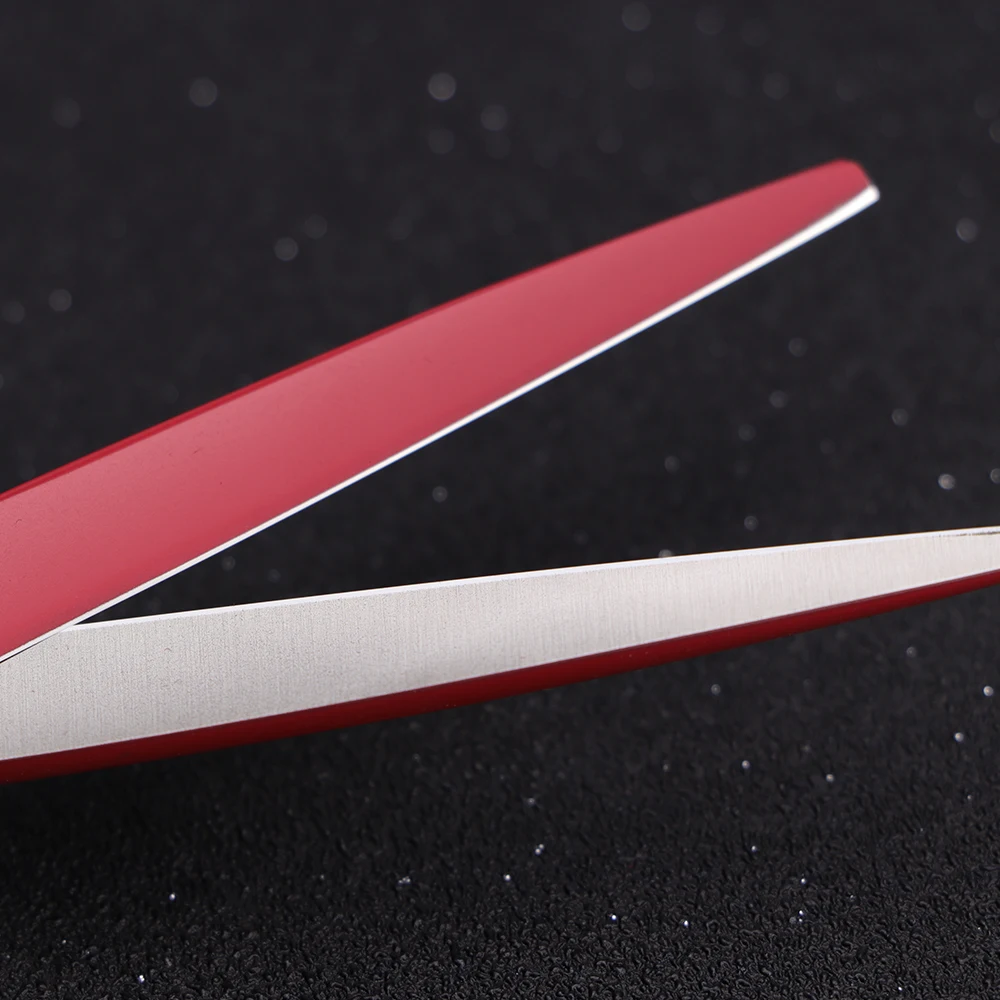 Professional Red Hair Scissors Barber Hairdressing Cutting Thinning Scissors