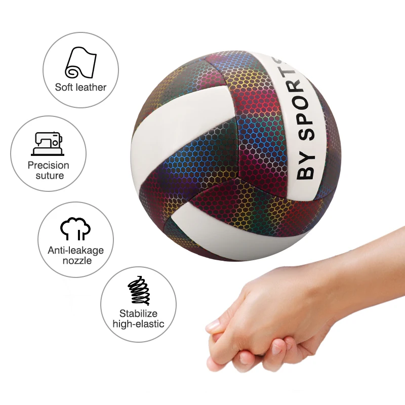 High Quality Pu Reflective Outdoor Recreational Volleyball - Official Size