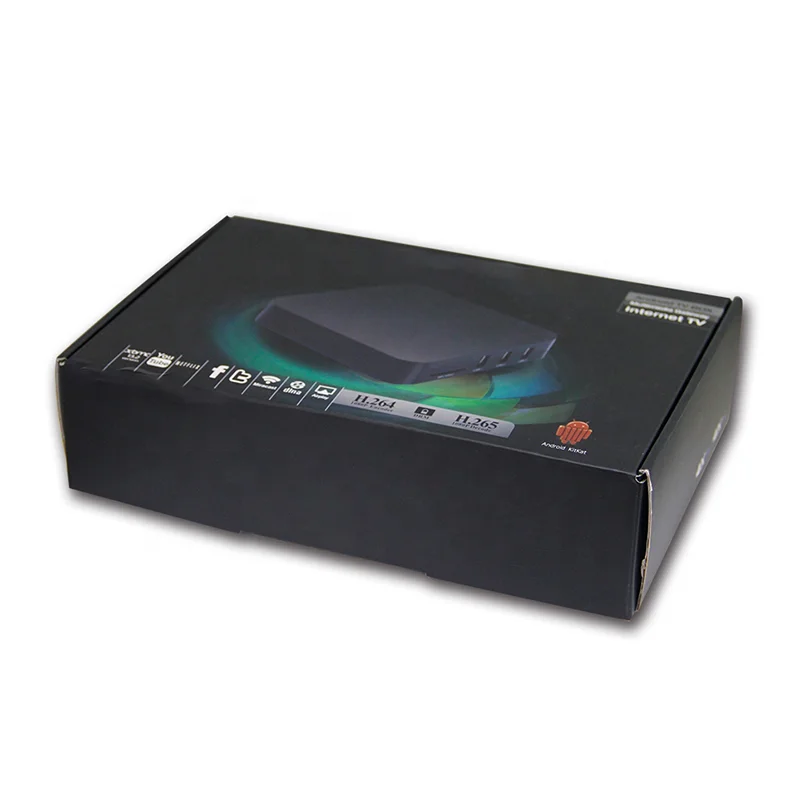 Home Appliance Set Top Box Custom Retail Corrugated Color Boxes Durable Smart Electronic Packing Colored Paper Carton