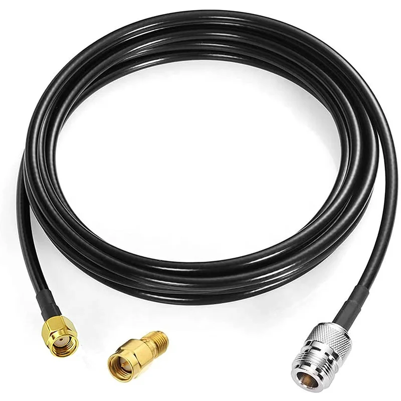 High Quality N Type Female to RP-SMA Male SMA Male 20ft RG58 Cable For Wifi 4G LTE Lora Miner Antenna