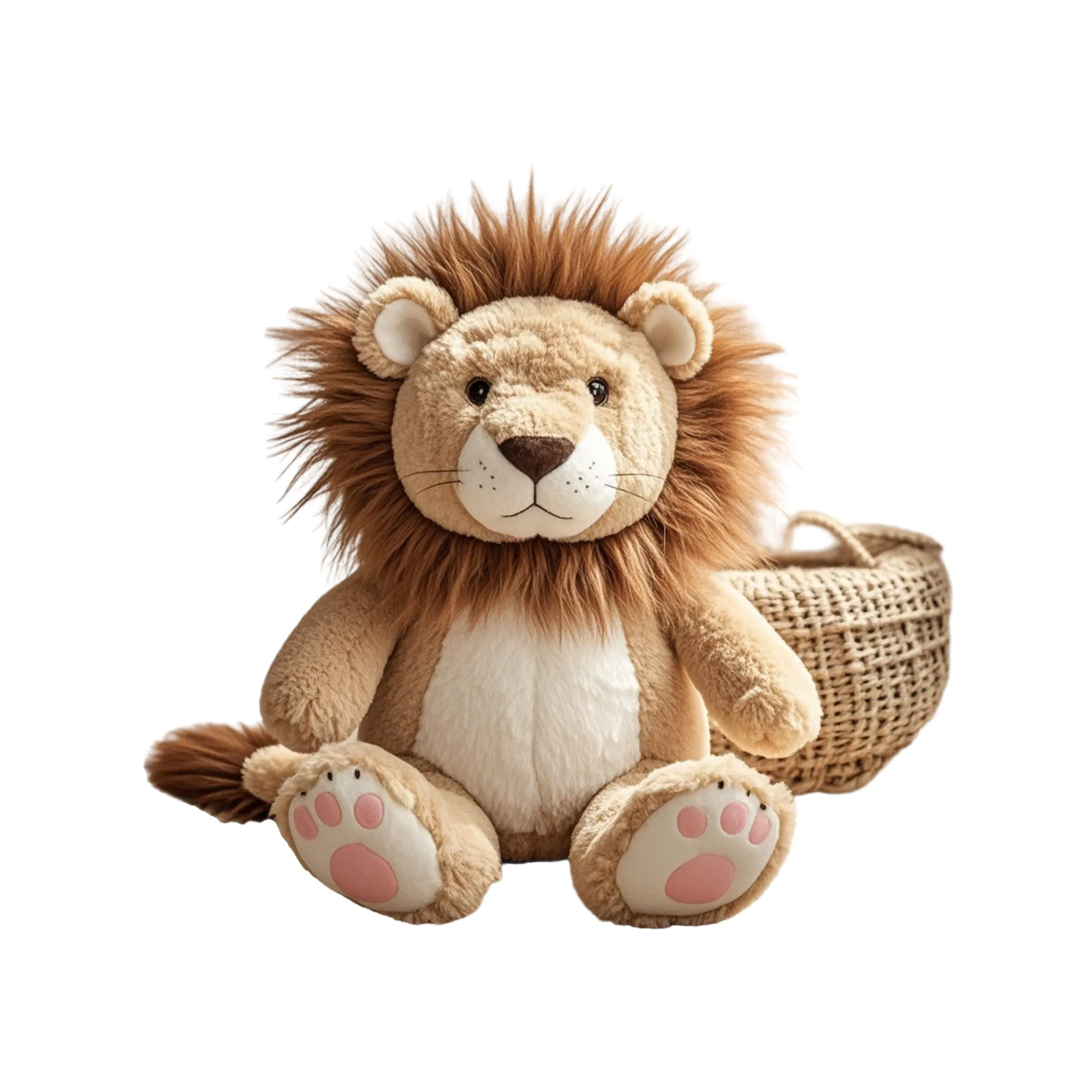 New fashion design custom plush lion toys soft orange custom plush stuffed animal toys for kids peluches