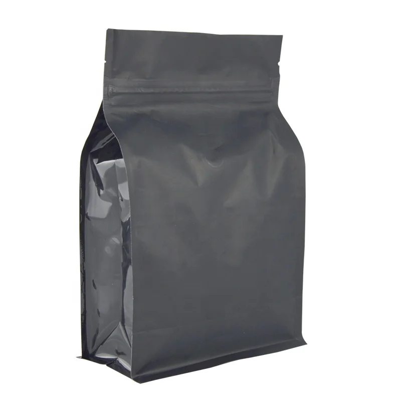 Custom Coffee Packaging Bag 12oz 5LB Bolsa De Cafe 250g 1kg Flat Bottom Coffee Bags With Valve And Zipper Coffee Bean Packaging