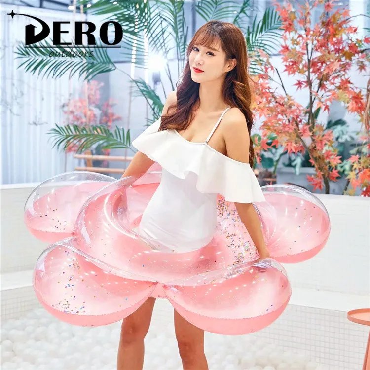 
Pontoon Customized Water Swimming Pool Inflatable Party Boat Rafts Island Floats Inflatable Pink Flamingo 