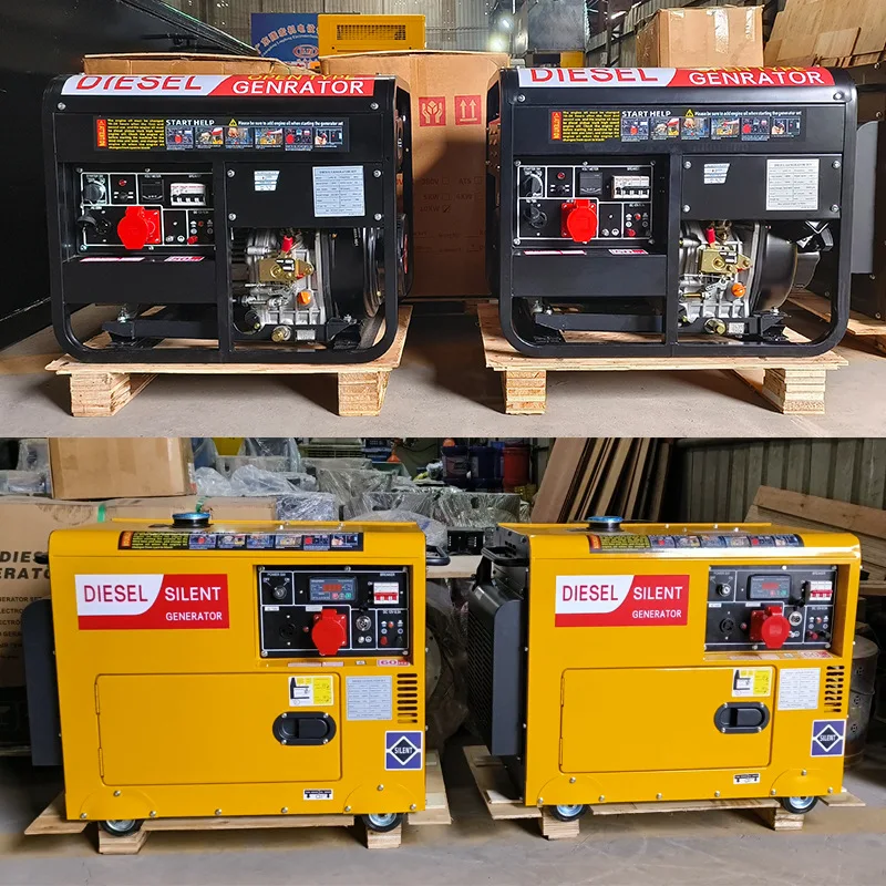 50/60hz 10kva Silent Diesel Generator 1/3 Phase Sound Proof Diesel Home Generator 5kva 7kva 10kva Generators For Home Use