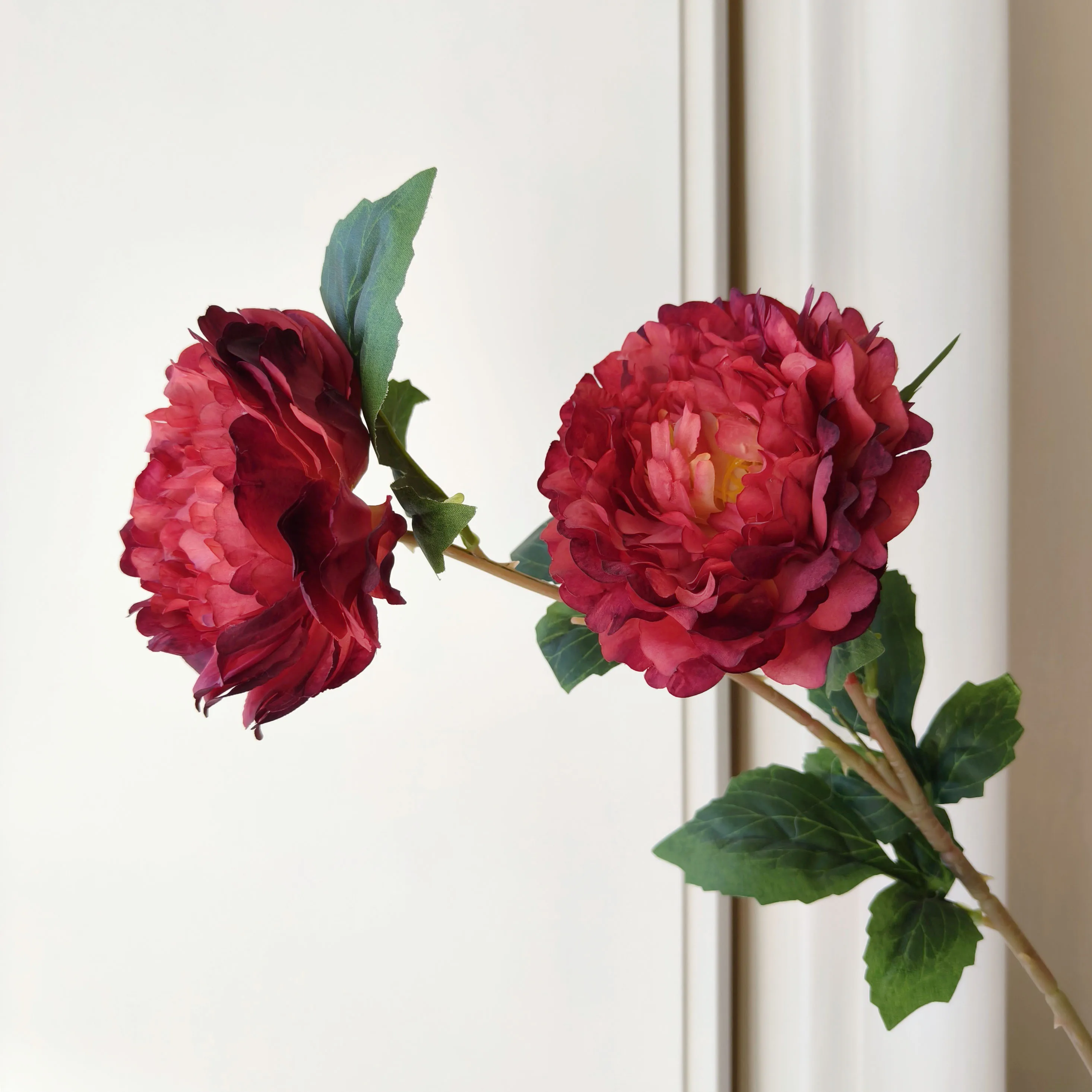 YIWAN 2 состоятельные пионы оптом искусственный шелк цветок свадебный отель комнатные растения Декор искусственная счастливая Роза