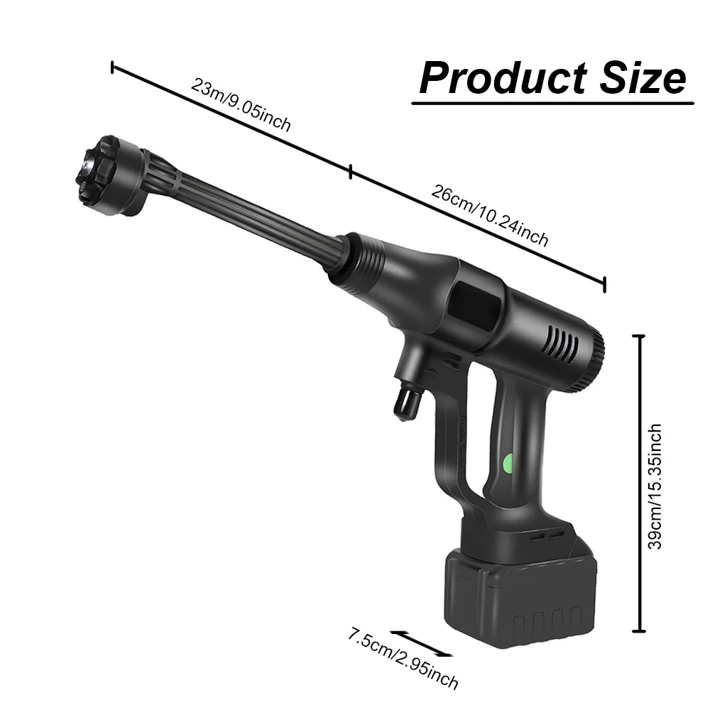 Chinese Manufacturer Cordless Electric 986Psi High Pressure Water Gun For Car Wash