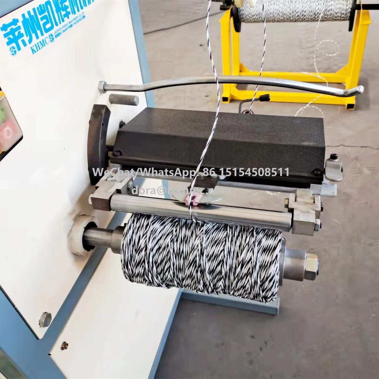 PP fibrillated tape thread rolling machinery raffia packing twine spool winder