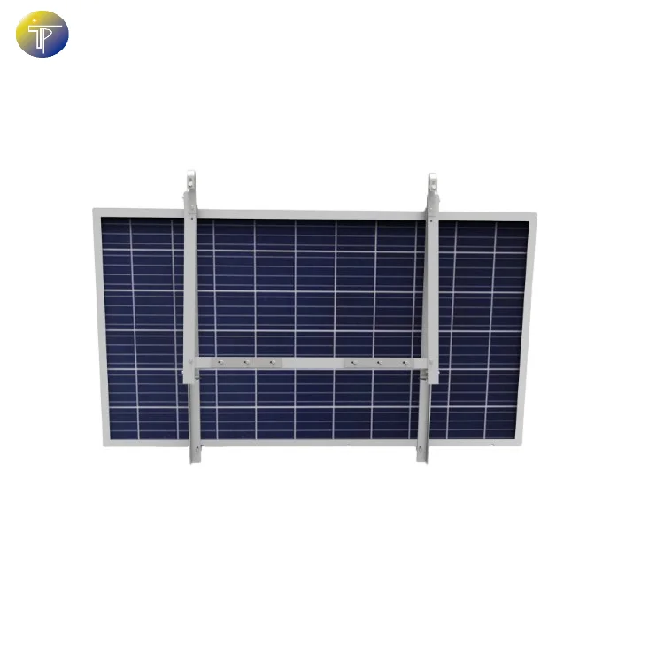 Adjustable Solar Panel Mounting Bracket for Balcony and Flat Roof with Triangle Support - Wholesale Kit for One Panel
