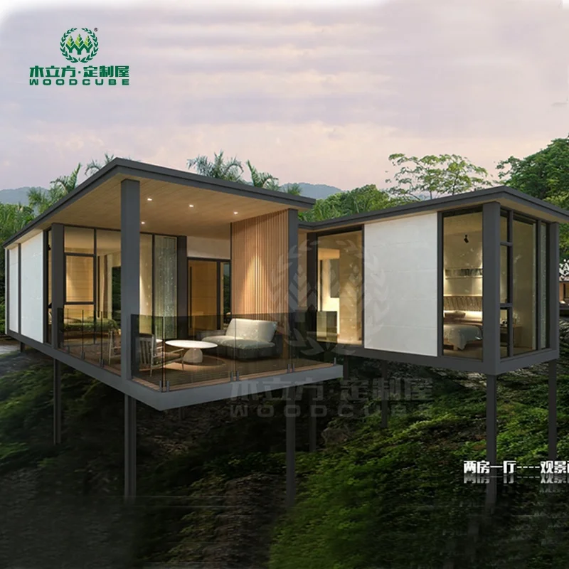 
House use light steel prefab villa for self living or tourism 