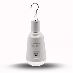 18650 battery powered emergency led smart bulb 5w cool day light