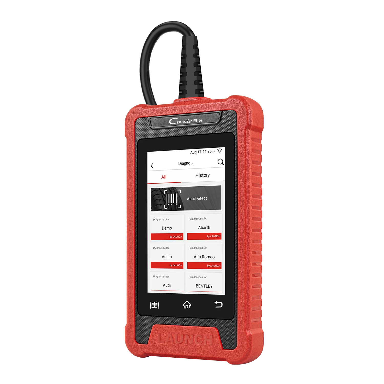 LAUNCH X431 OBD2 Scanner CRE205 Auto OBD2 ABS SRS Code Reader Diagnostic Tools Oil TPMS DPF 5 Reset Service CRP123 CR3001