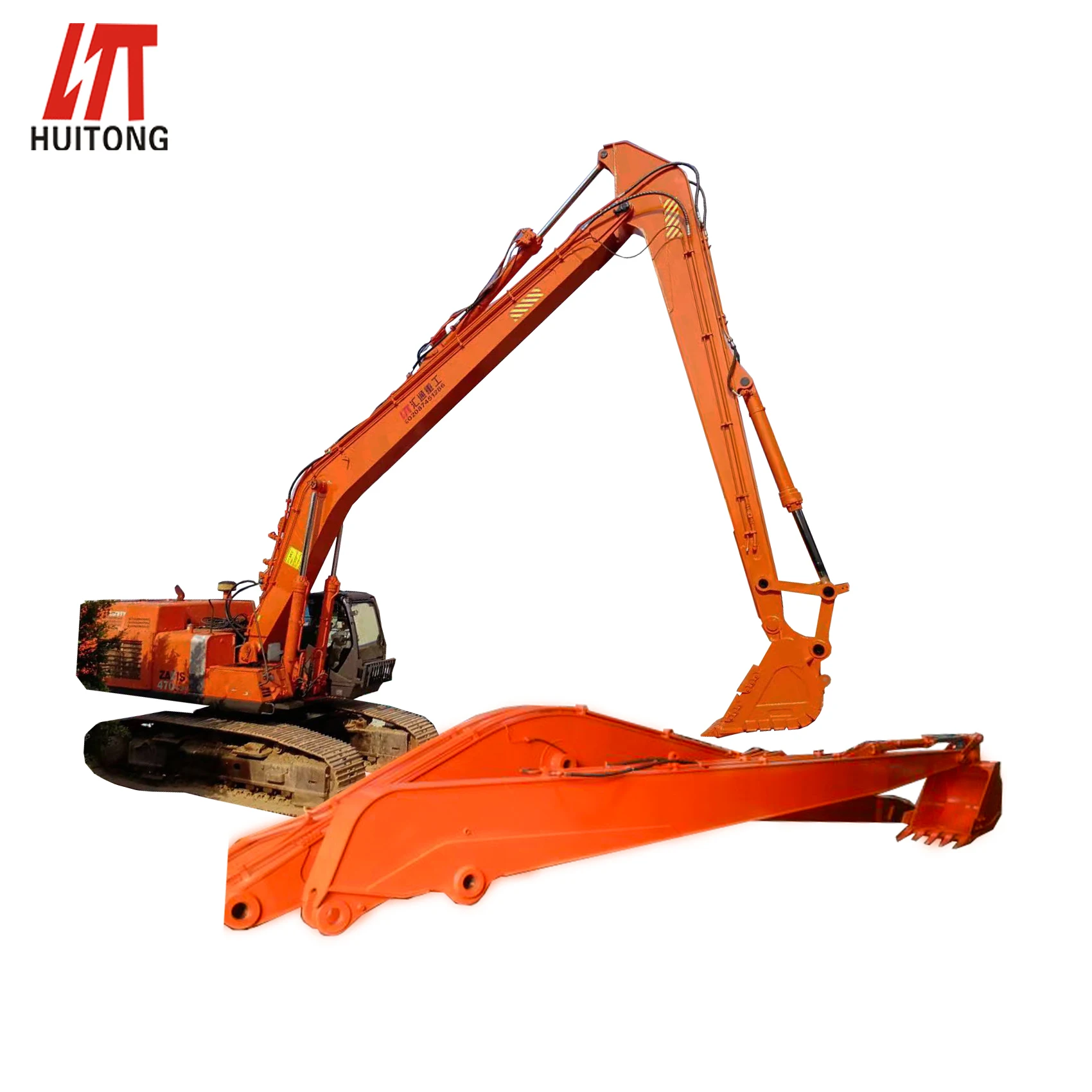 Medium 35 ton Excavators PC350 Long Reach Boom 19 meters 20m Telescopic Arm for sale