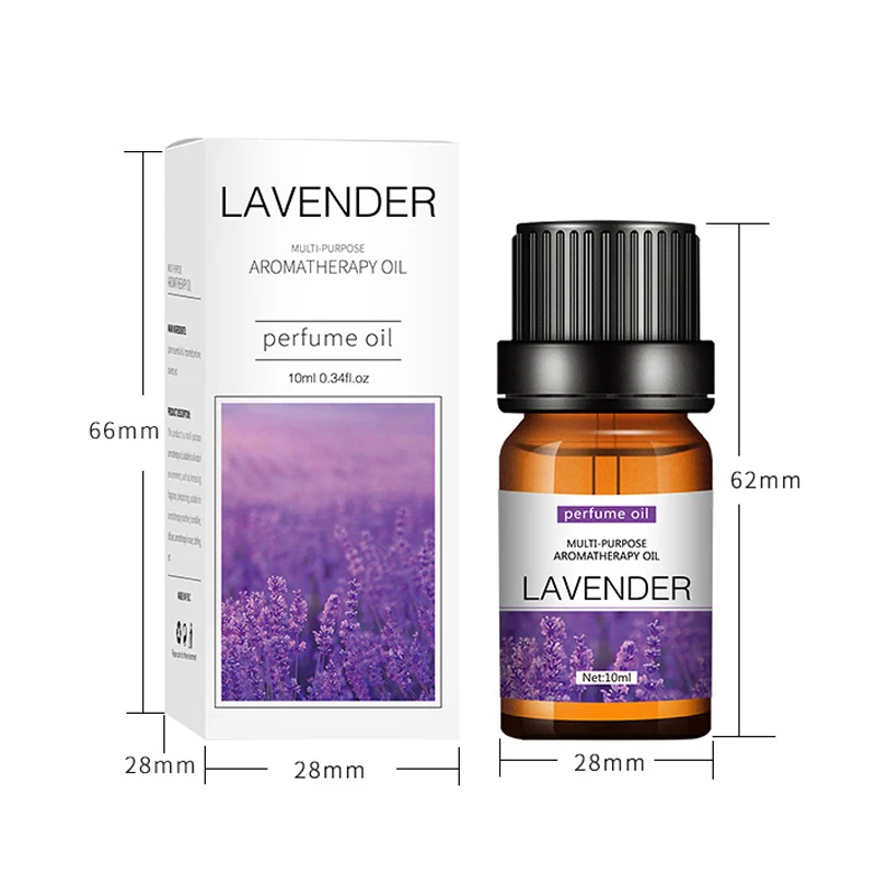 Lavender Essential Oil 10ml For Aromatherapy Aroma Diffuser Humidifier Diffused Stone Jasmine Water-soluble Plant Oil