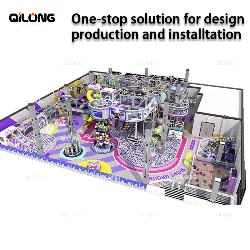 500 SQM Large Children Play Equipment Maze Game Soft Indoor Play Equipment Kid Large Indoor Playground