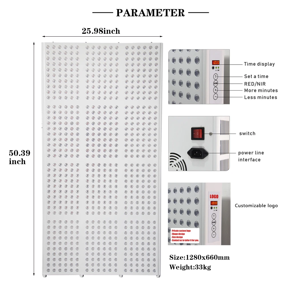 Wholesale Whole Body Near Infrared Therapy Physical LOW Emf  Red LED Phototherapy Device