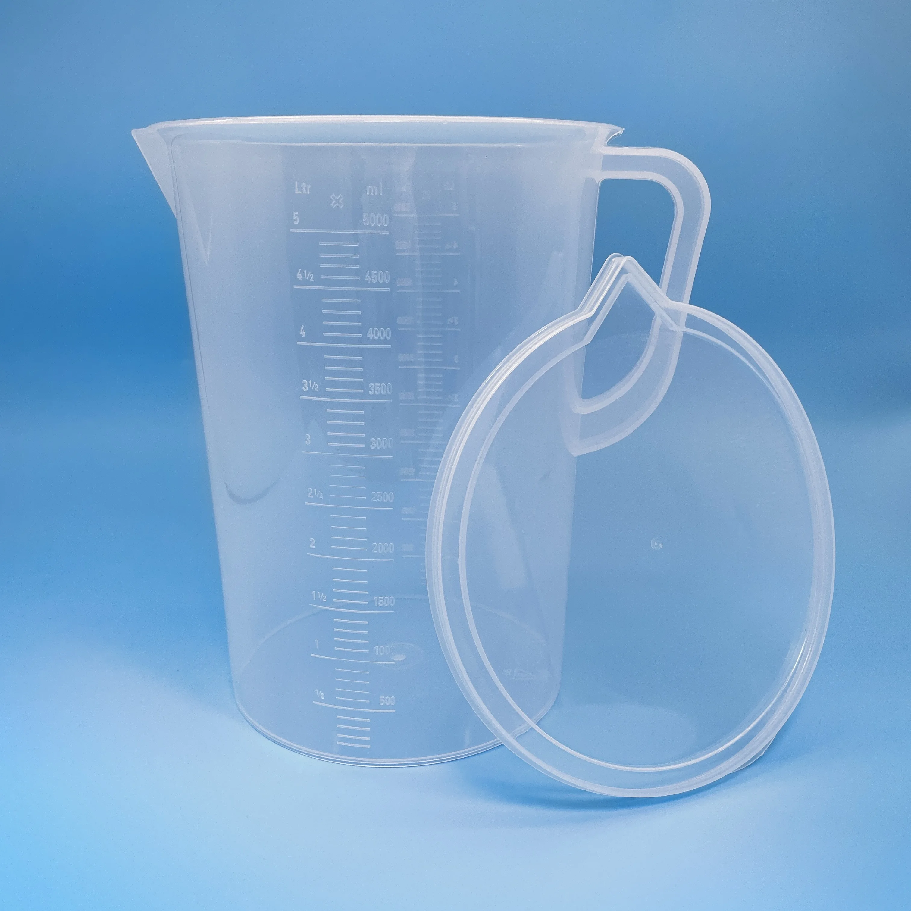 High quality PP measuring cup jug beaker kitchen pp plastic cup various styles and capacities with lids 250/5000ml